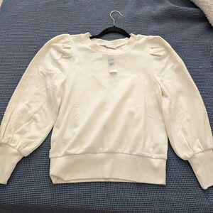 Cream Puff Sleeve Sweater